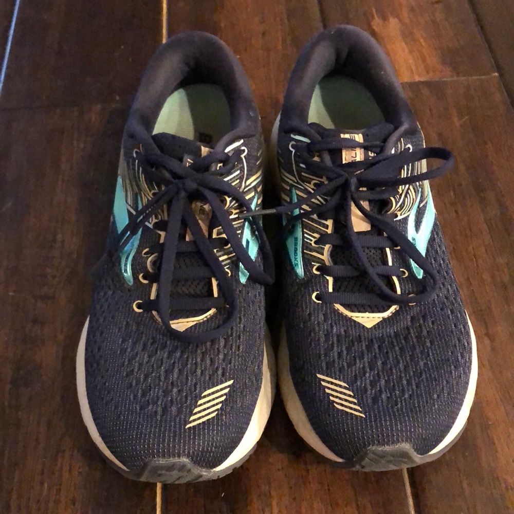 Navy Brooks Adrenaline Running Shoe